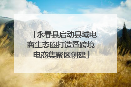 永春县启动县域电商生态圈打造暨跨境电商集聚区创建
